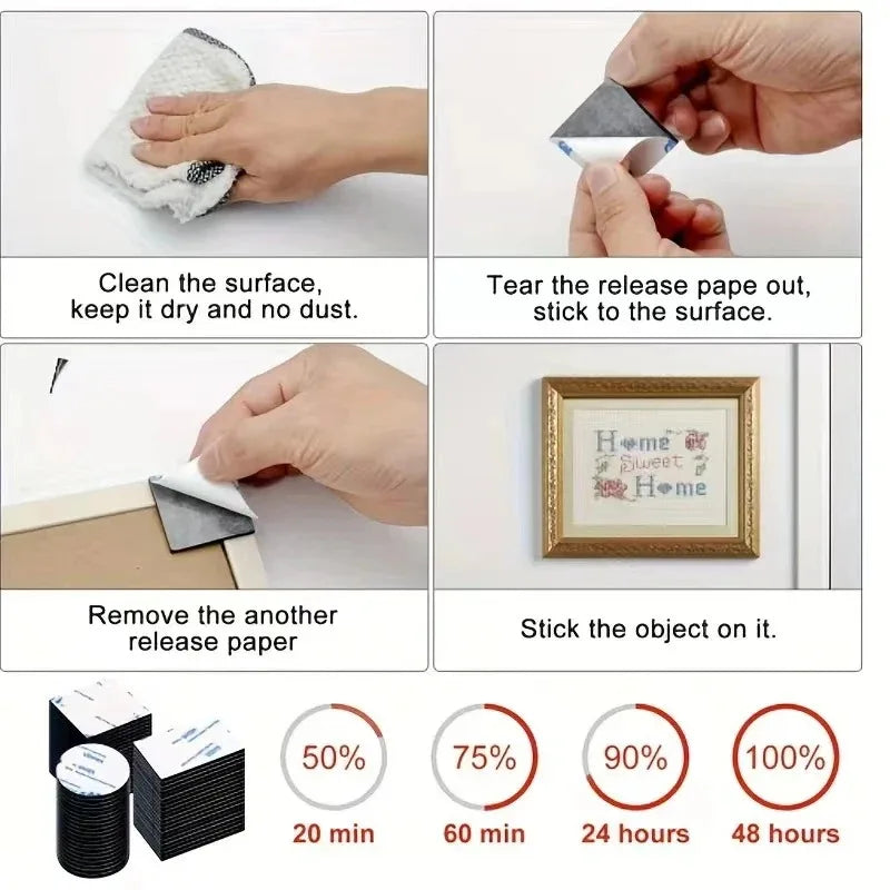 30PCS Double Sided Nano Gel Tape
