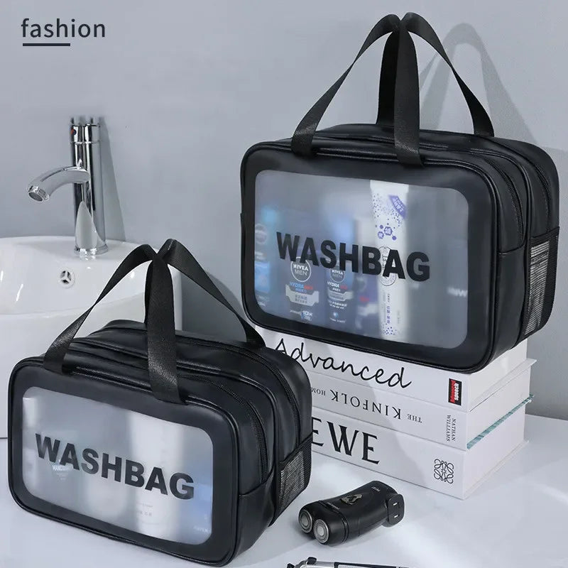 Transparent PU Travel Makeup Bag