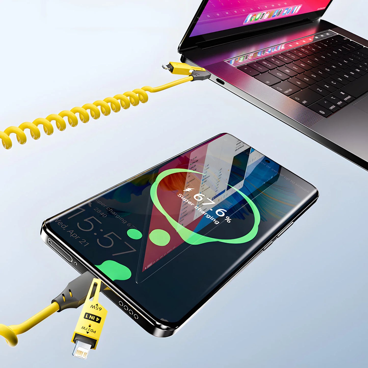 4-in-1 USB-C 65W Charging Cable