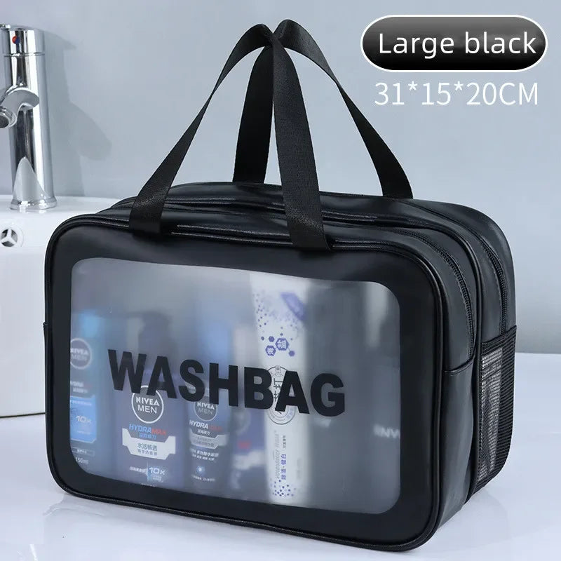 Transparent PU Travel Makeup Bag