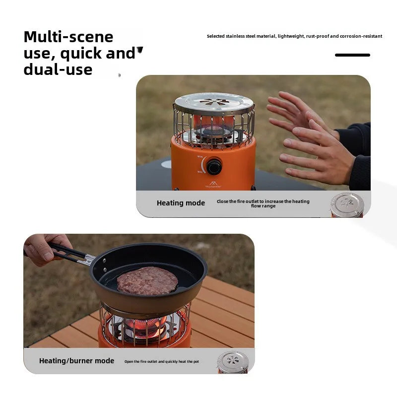 2-in-1 Camping Stove and Heater