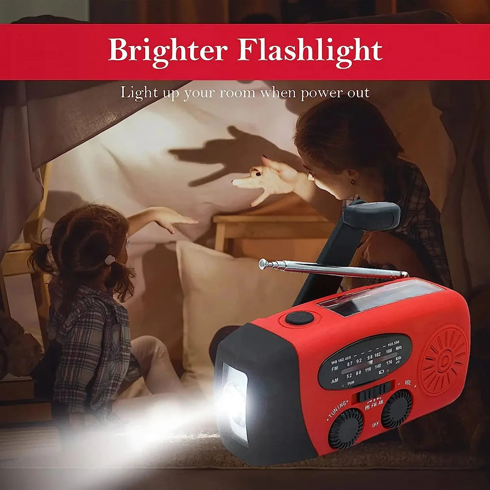 Solar Hand Crank Camping Radio Light