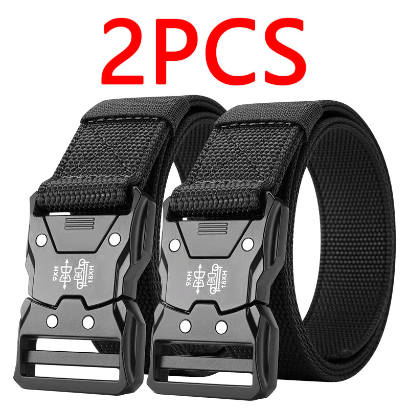 Unisex Tactical Belt with Auto Buckle