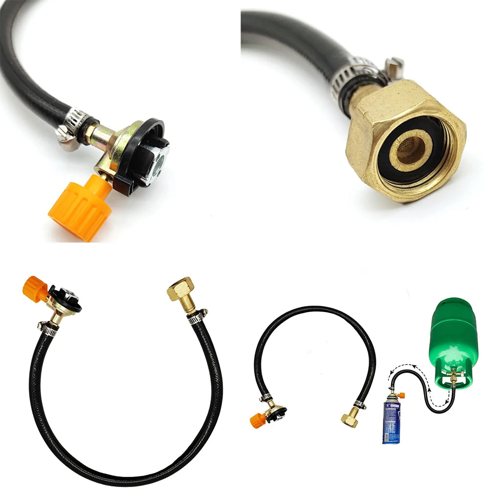 Gas Refill Valve Hose Adapter Tube