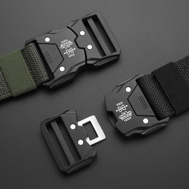 Unisex Tactical Belt with Auto Buckle