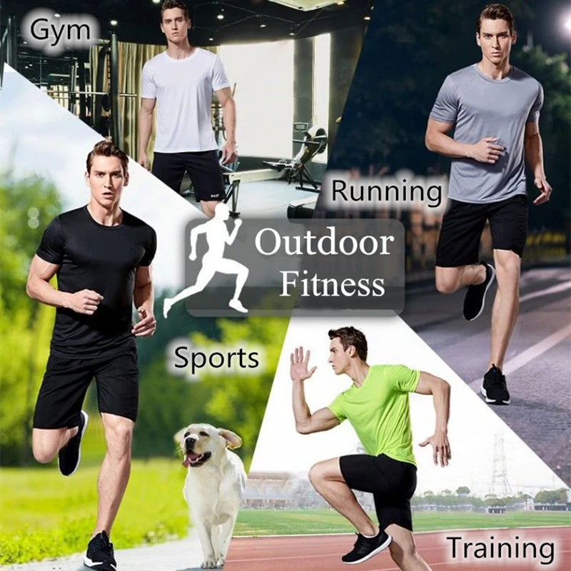 Men’s Quick-Dry Gym Workout T-Shirt