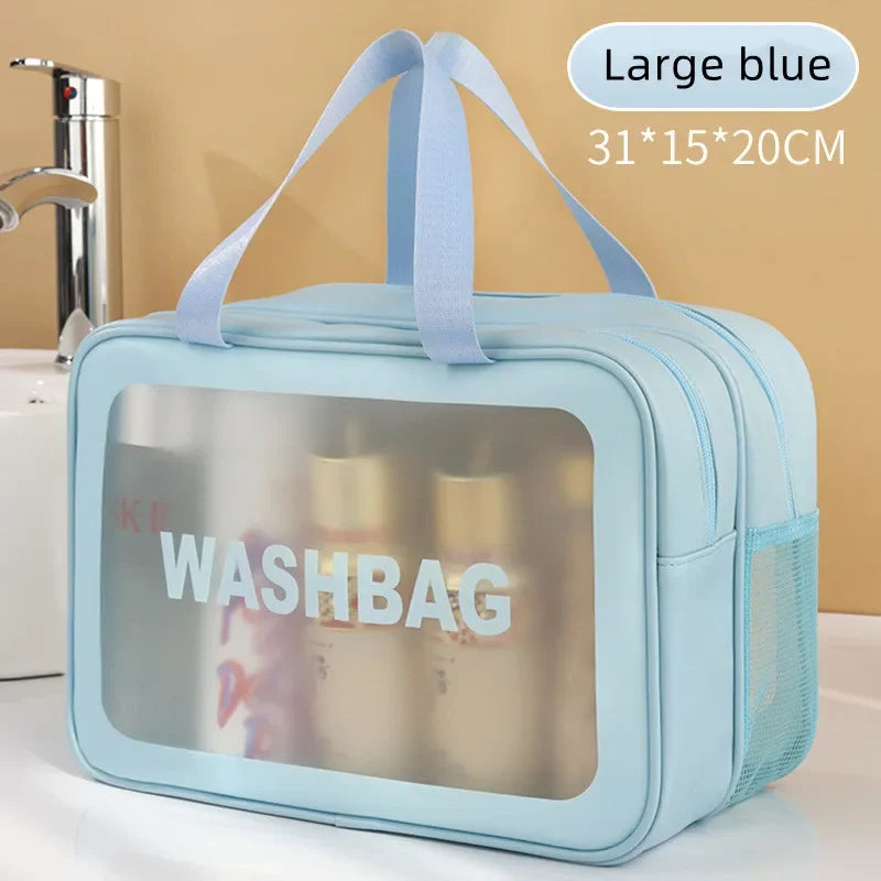 Transparent PU Travel Makeup Bag