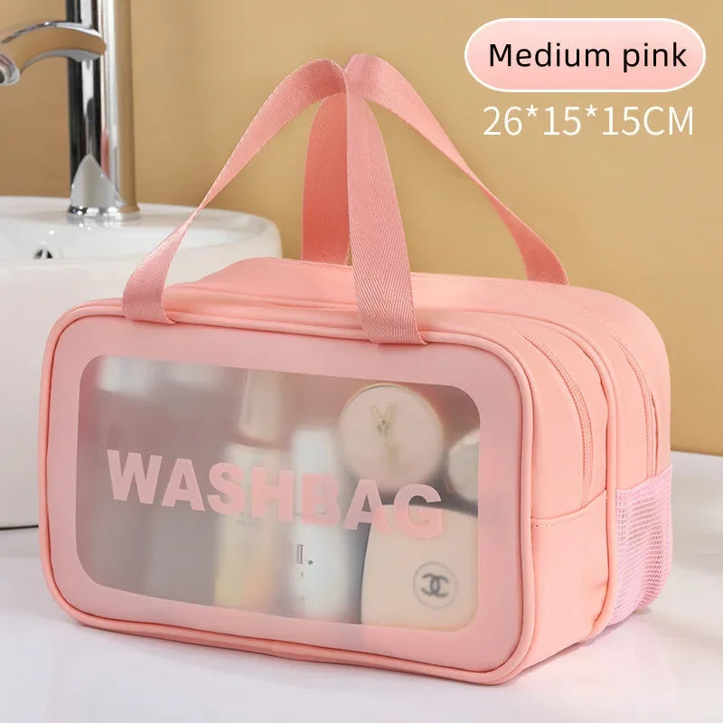 Transparent PU Travel Makeup Bag