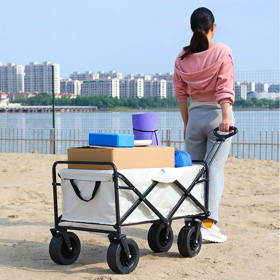 Folding Heavy Duty Beach Utility Wagon