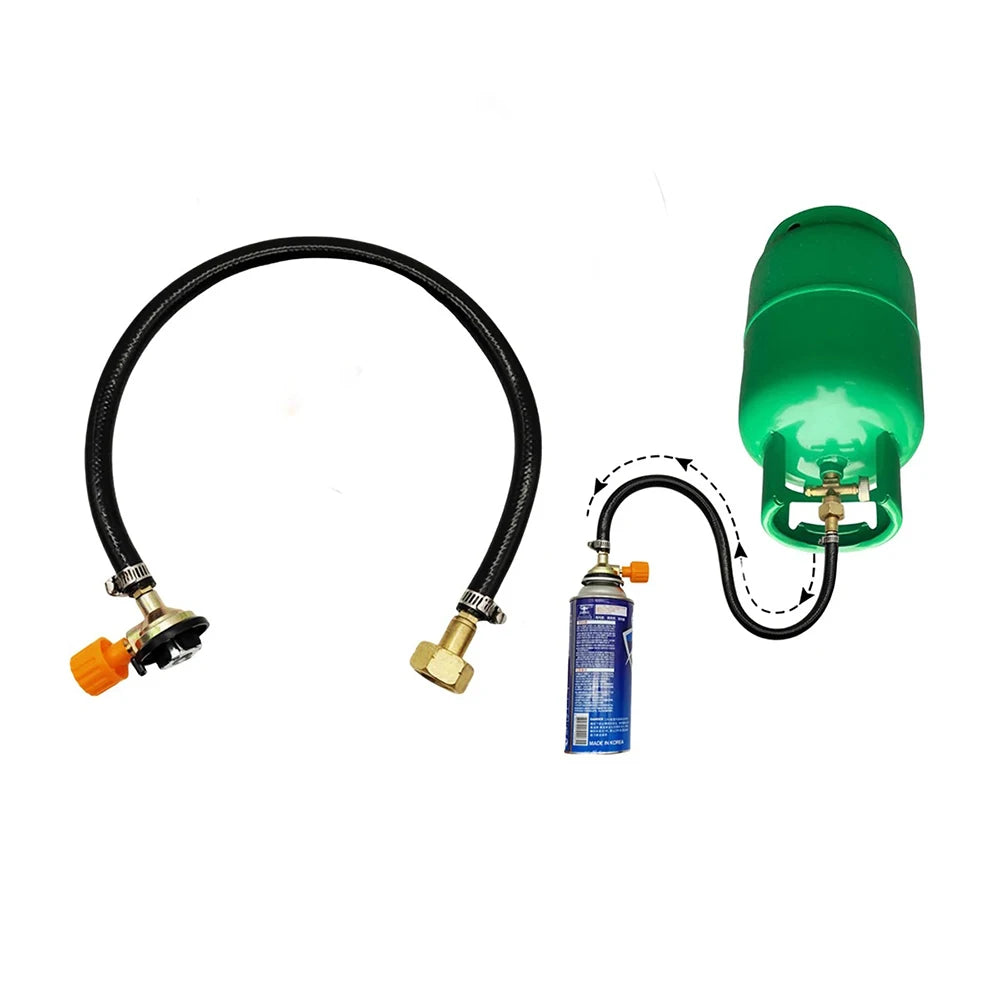 Gas Refill Valve Hose Adapter Tube
