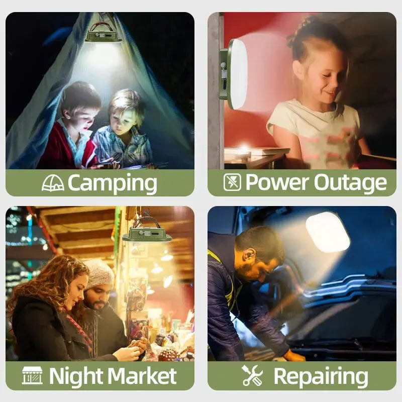 Rechargeable Magnetic LED Camping Light