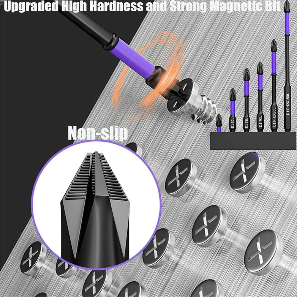 Magnetic Phillips Screwdriver Bits Set