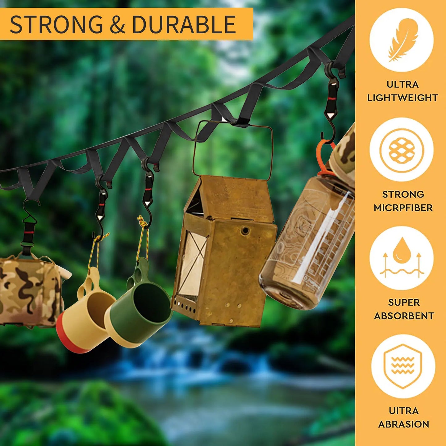 Camping Hanging Rope Strap 1.8/5m