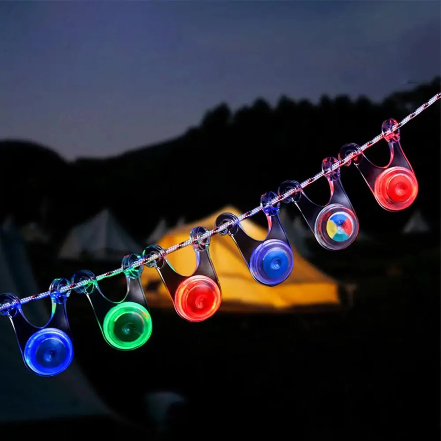 10pcs Waterproof LED Camping Rope Lights