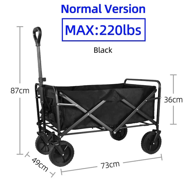 Folding Heavy Duty Beach Utility Wagon