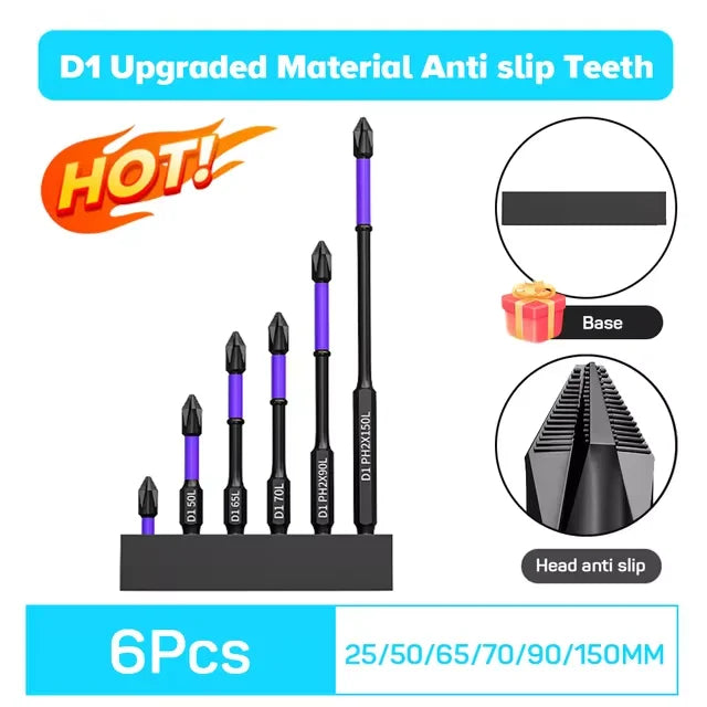 Magnetic Phillips Screwdriver Bits Set