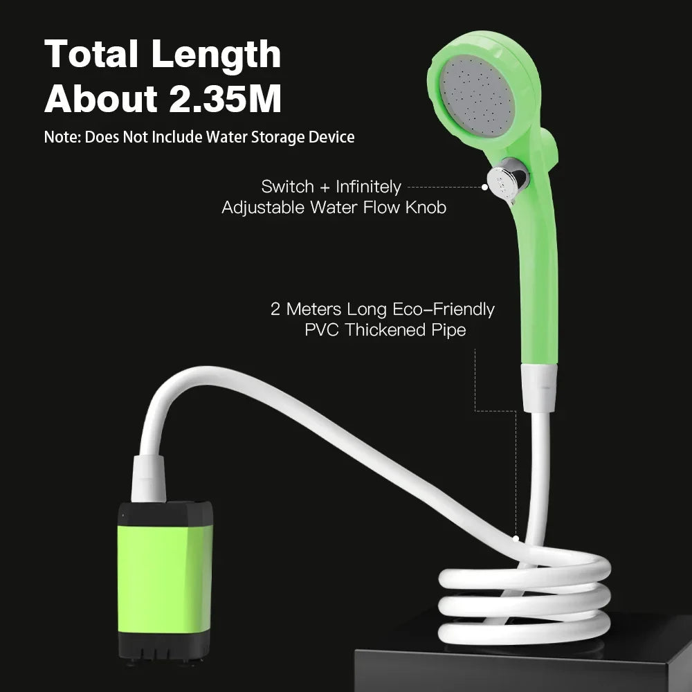 Rechargeable Digital Camping Shower Kit