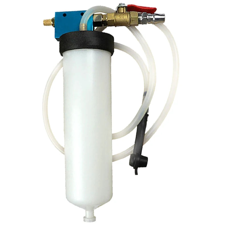Mechanical fluid抽取器 with hoses and connectors on a white background