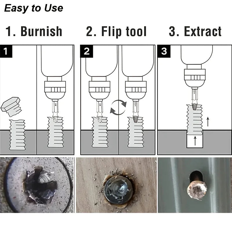 HSS Damaged Screw Extractor Drill Set