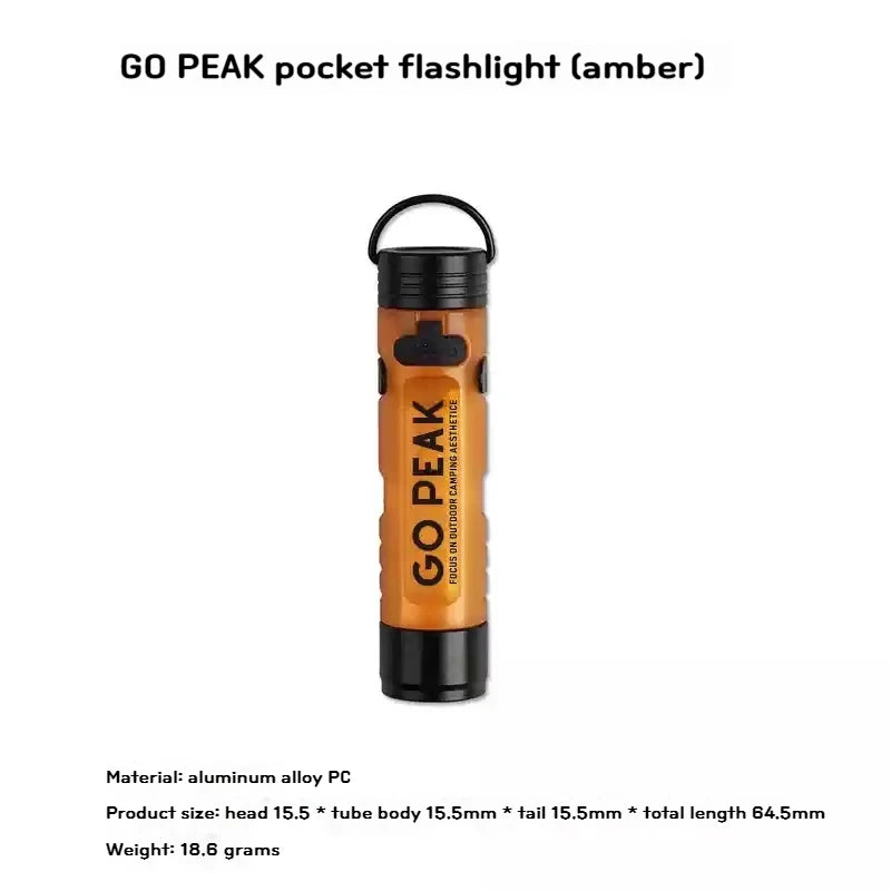 Gopeak Pocket Rechargeable Mini Flashlight