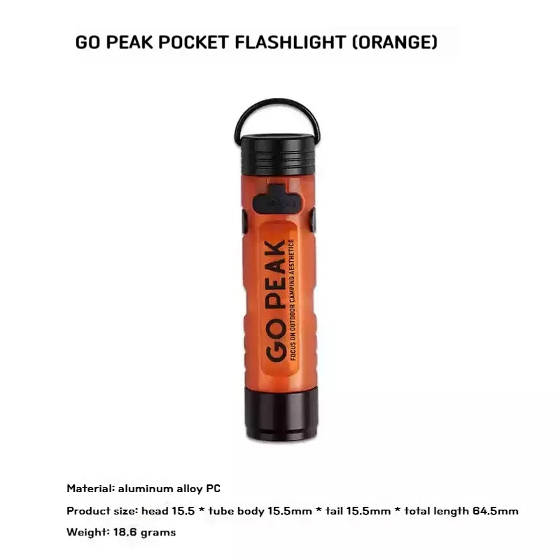 Gopeak Pocket Rechargeable Mini Flashlight
