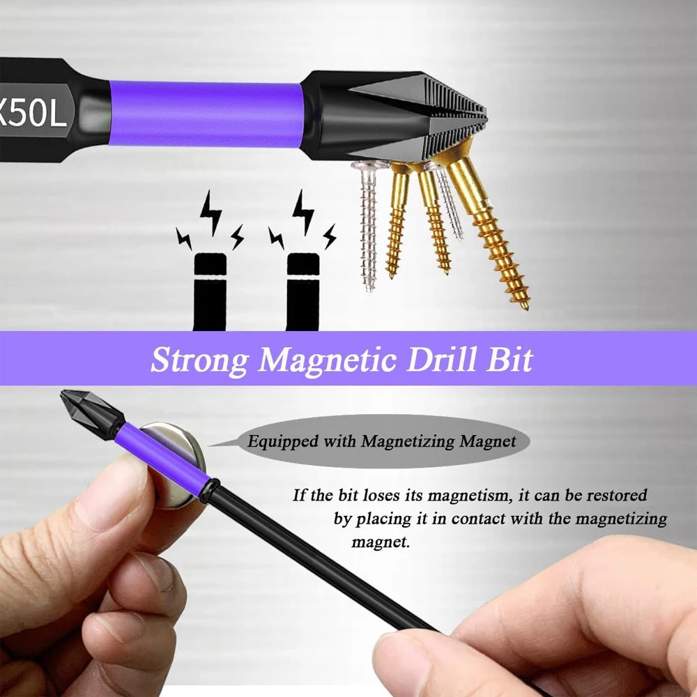 Magnetic Phillips Screwdriver Bits Set