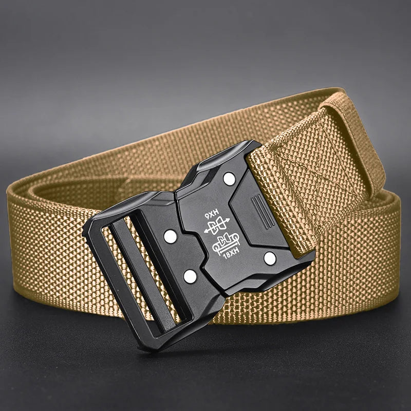 Unisex Tactical Belt with Auto Buckle