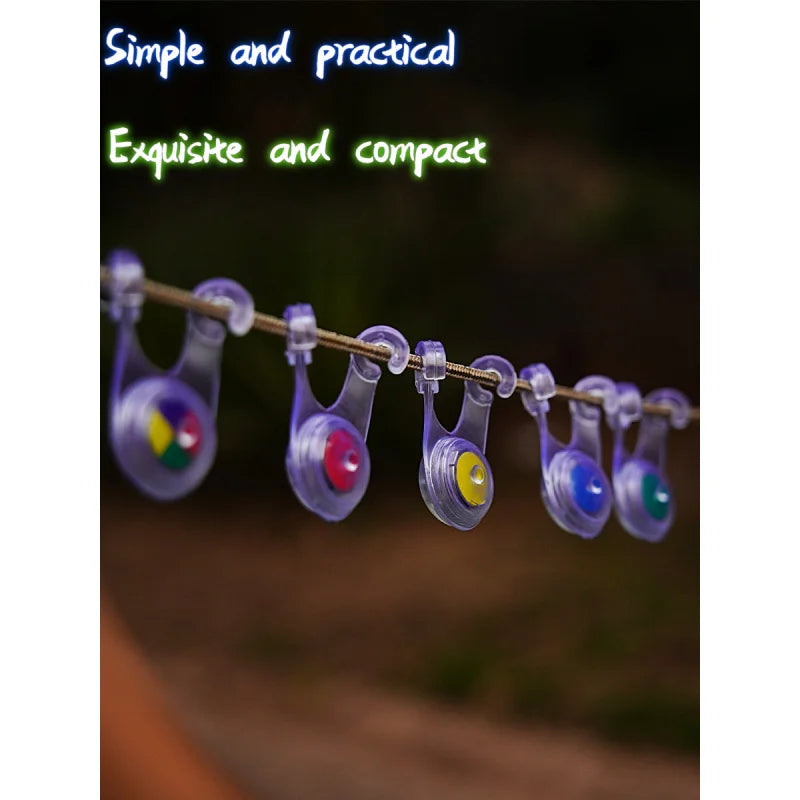 10pcs Waterproof LED Camping Rope Lights