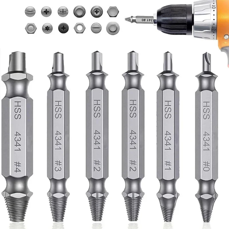HSS Damaged Screw Extractor Drill Set