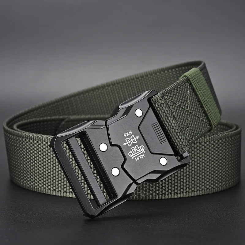 Unisex Tactical Belt with Auto Buckle