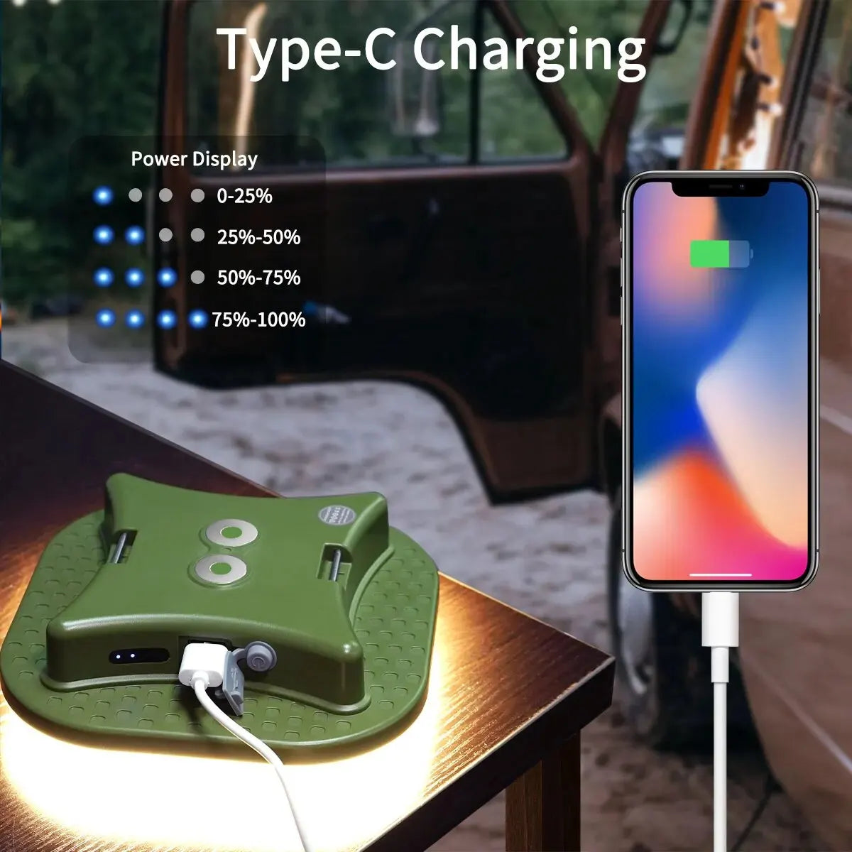 Rechargeable Magnetic LED Camping Light