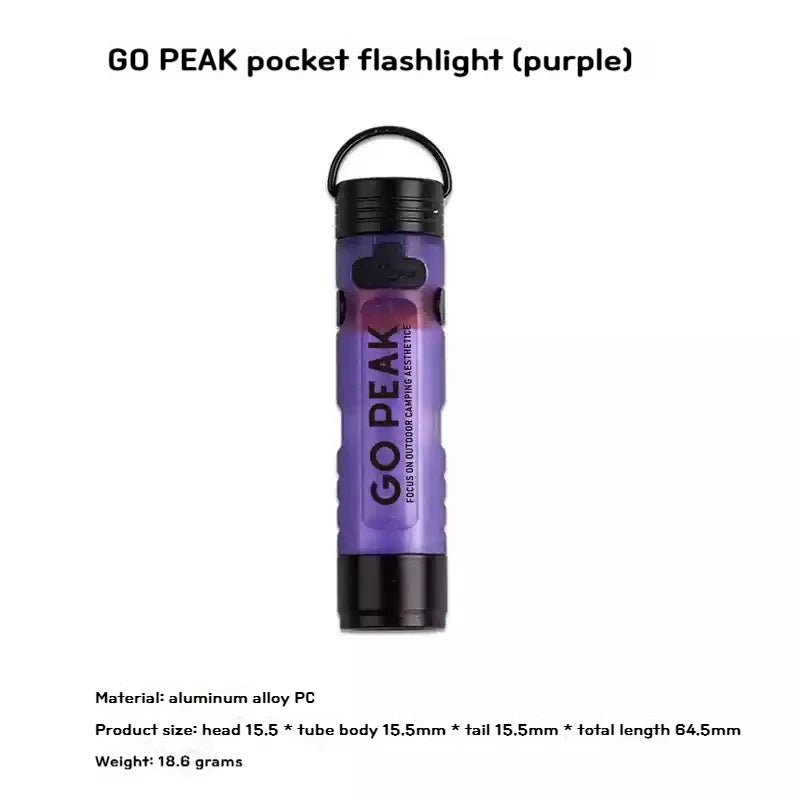 Gopeak Pocket Rechargeable Mini Flashlight