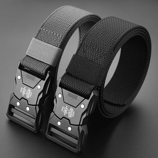 Unisex Tactical Belt with Auto Buckle