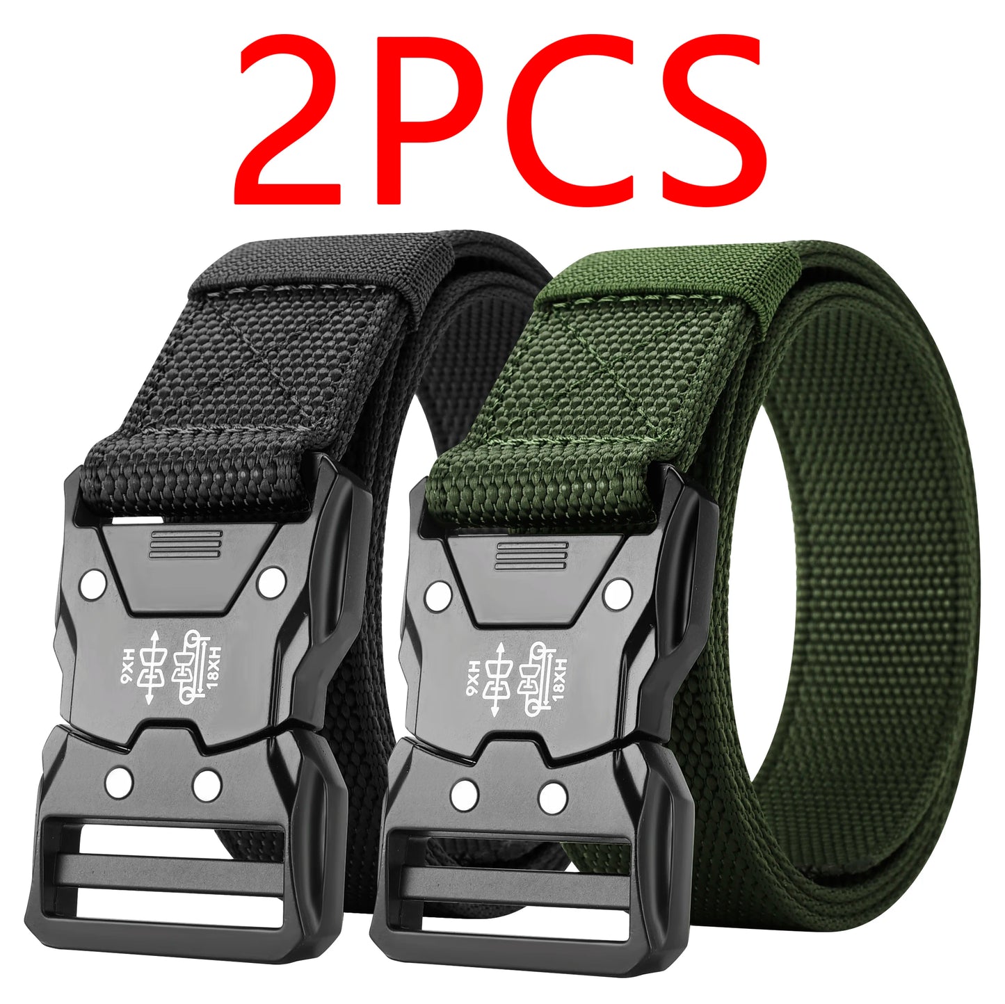 Unisex Tactical Belt with Auto Buckle