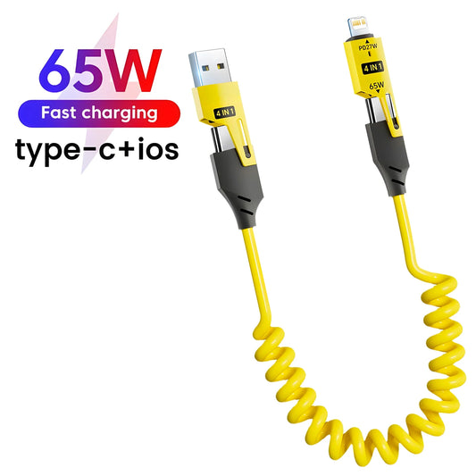 4-in-1 USB-C 65W Charging Cable