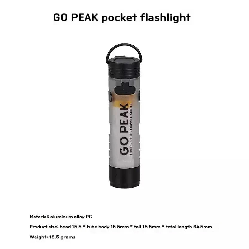 Gopeak Pocket Rechargeable Mini Flashlight