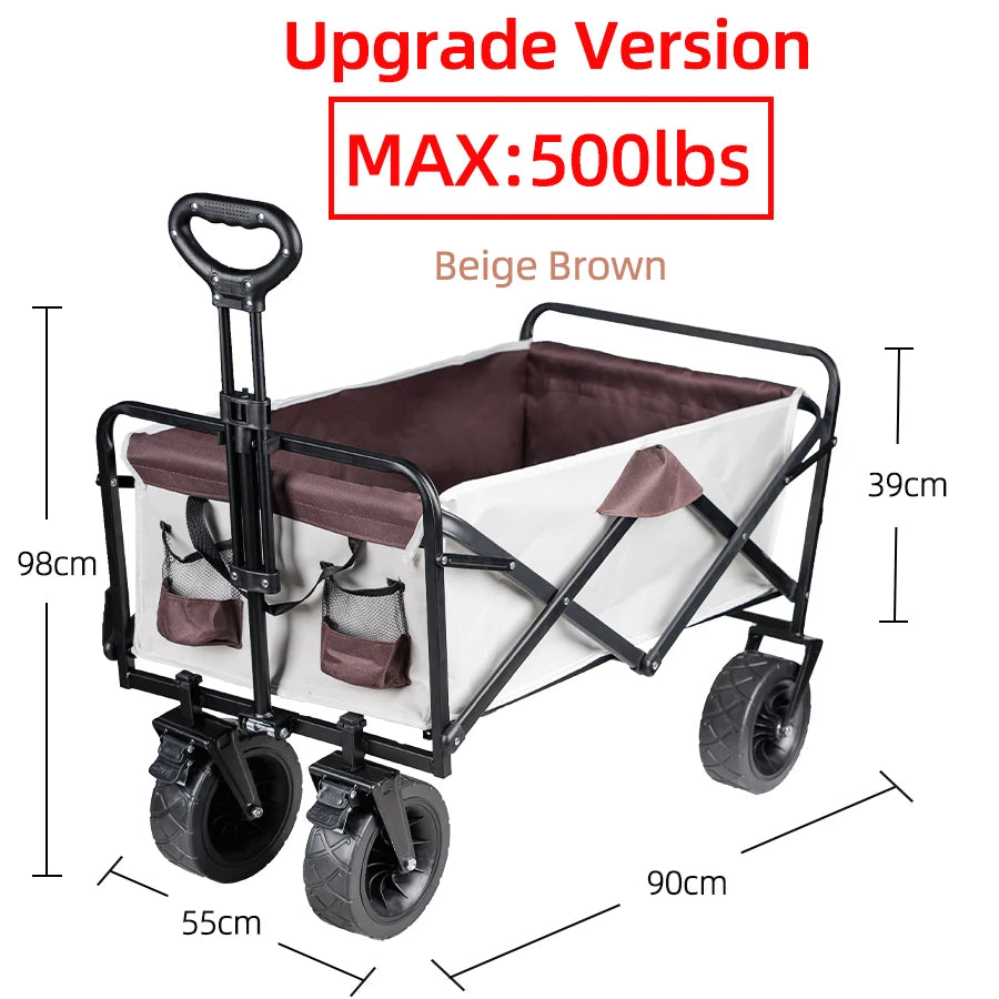 Folding Heavy Duty Beach Utility Wagon
