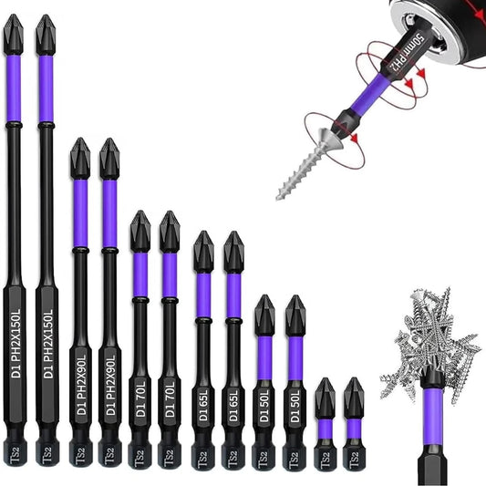 Magnetic Phillips Screwdriver Bits Set